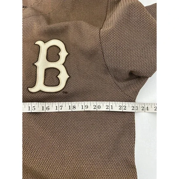 Boston Red Sox Majestic Stitched Logo Baseball Jersey Medium - Picture 6 of 8